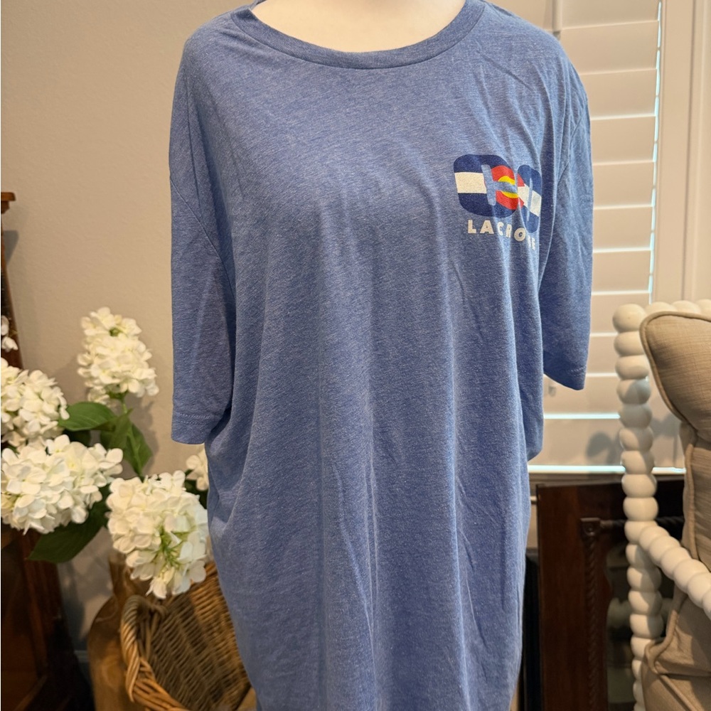 LAX So Hard Blue Graphic T-Shirt